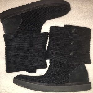 Real Black knit ugg